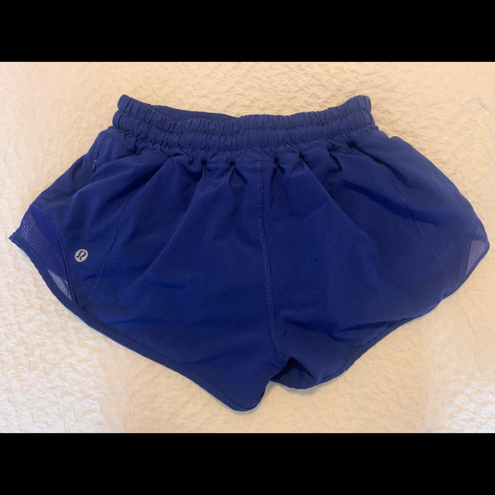 Lululemon, royal blue hotty hot shorts
